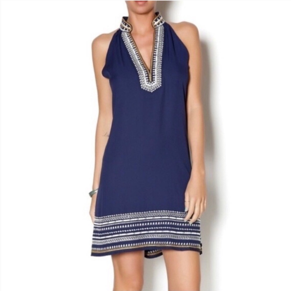 Thml Chana Embroidered Halter Dress